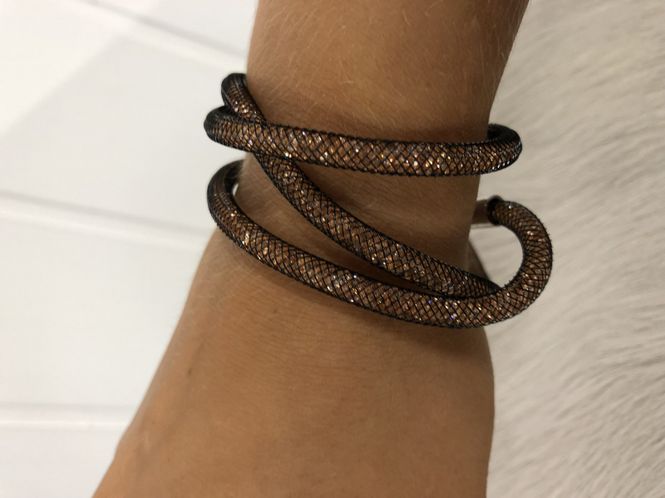 Hovedbilde Noma armbånd med swarovski krystaller - brun