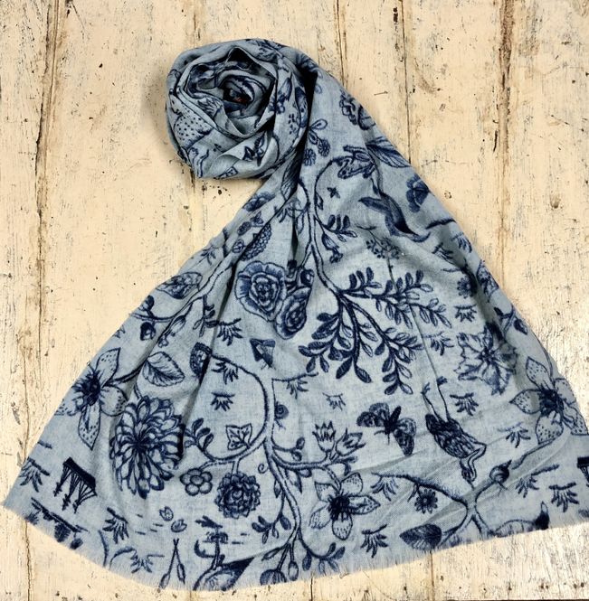 Hovedbilde Pip studio skjerf spring to life 2 tone blue